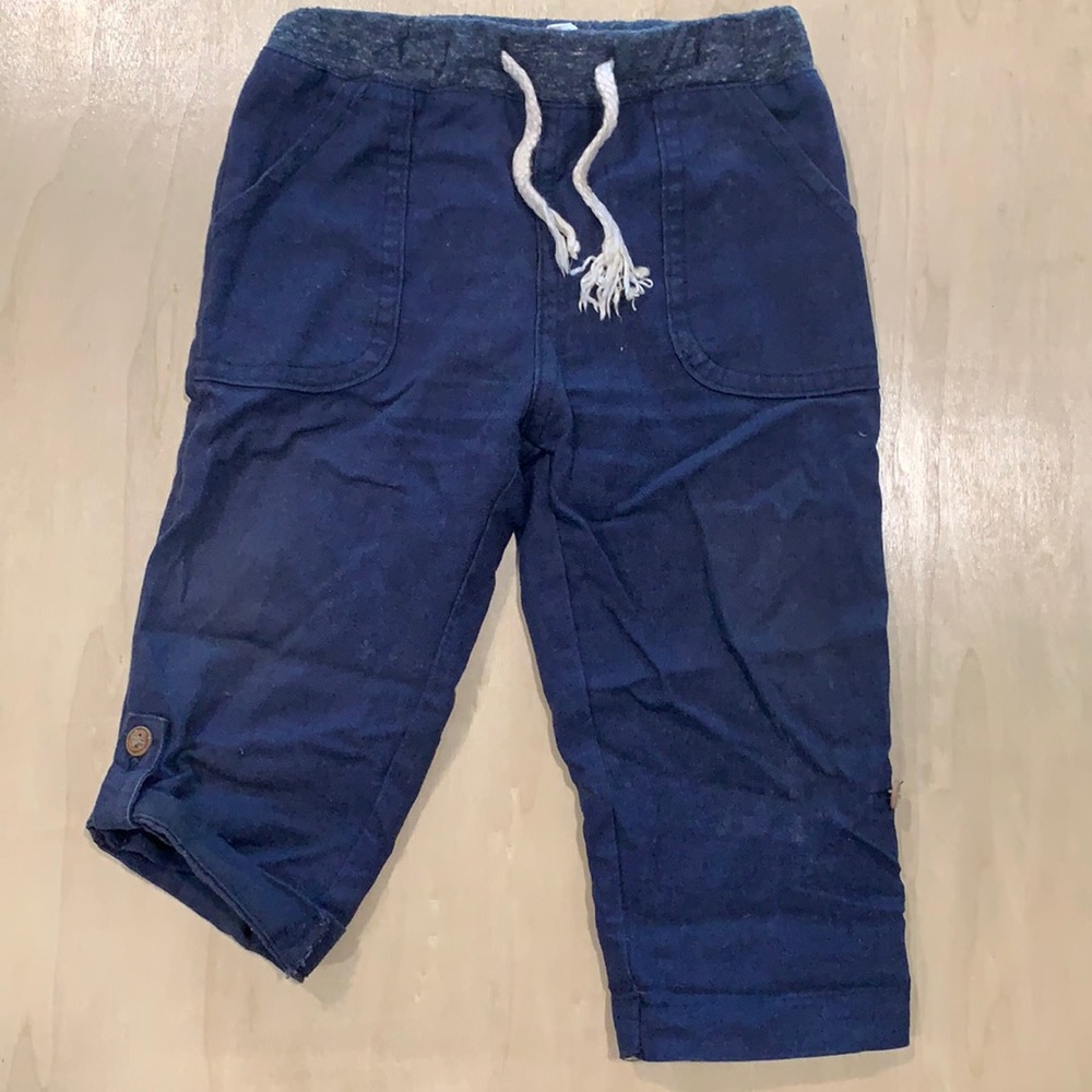 Mud Pie 9-12M Roll-Cuff Pants